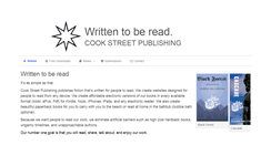 Desktop Screenshot of cookstreetpublishing.com